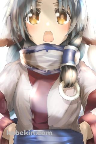 腰に手を当てて仁王立ちのアルルゥ / うたわれるもののAndroidの壁紙(320px x 480px) スマホ用