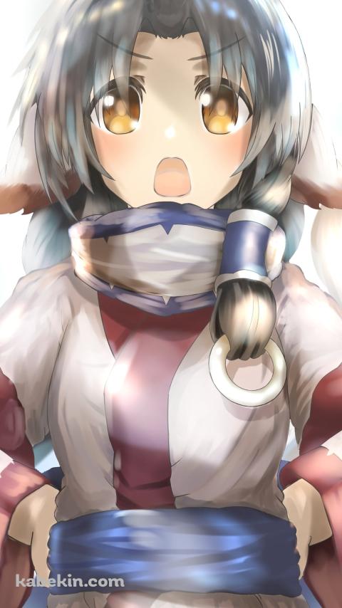 腰に手を当てて仁王立ちのアルルゥ / うたわれるもののAndroidの壁紙(480px x 854px) スマホ用