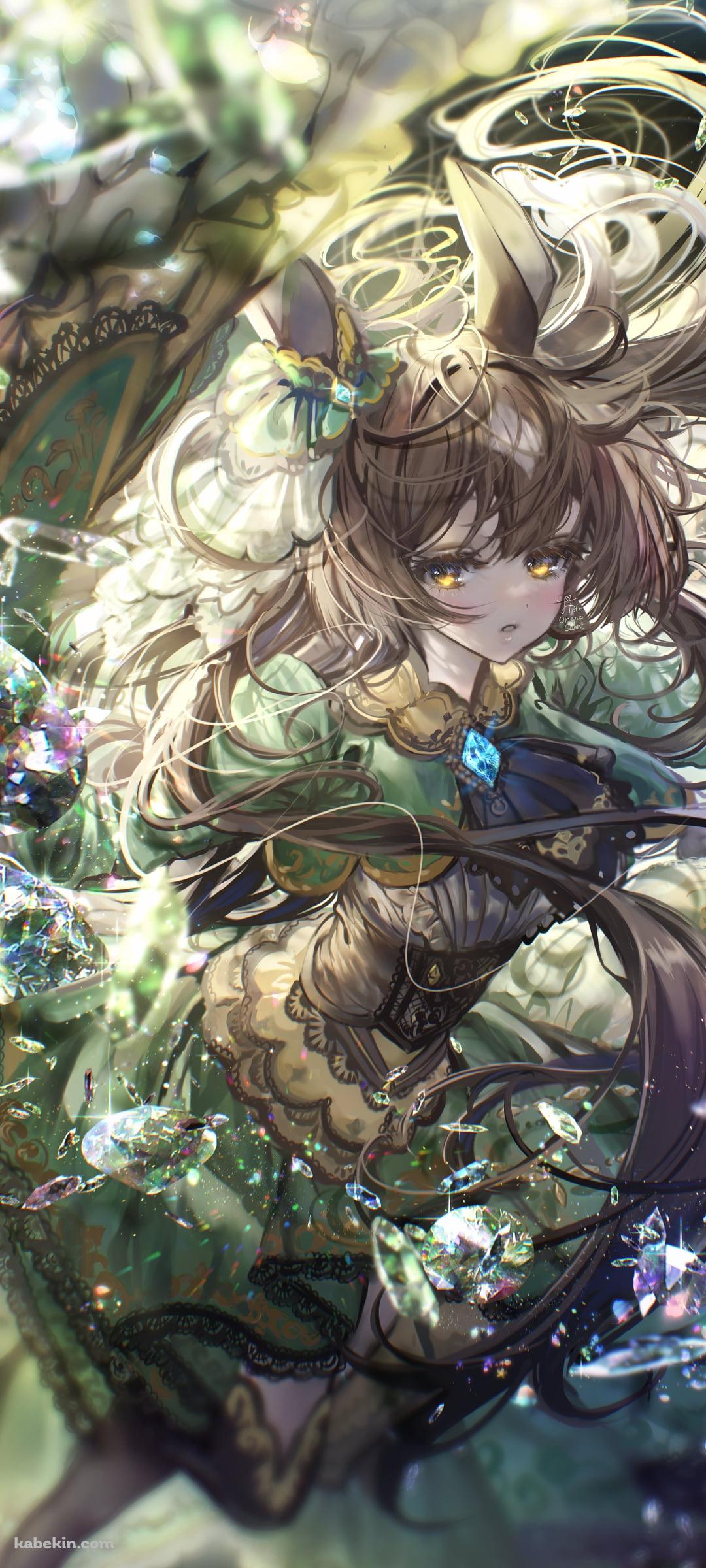 ダイヤモンドを撒き散らす綺麗なサトノダイヤモンド / ウマ娘プリティーダービーのAndroidの壁紙(1080px x 2400px) スマホ用