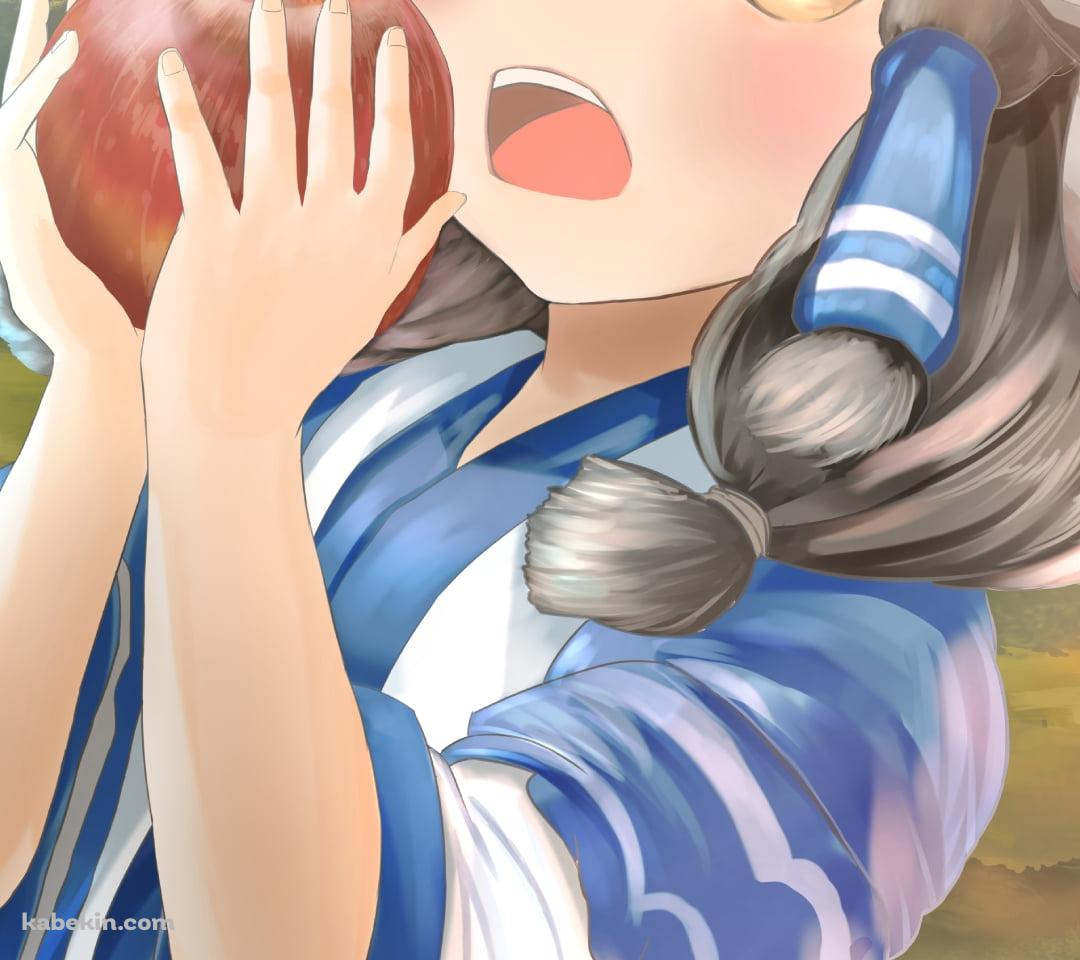 赤いリンゴを持つアルルゥ / うたわれるもののAndroidの壁紙(1080px x 960px) スマホ用