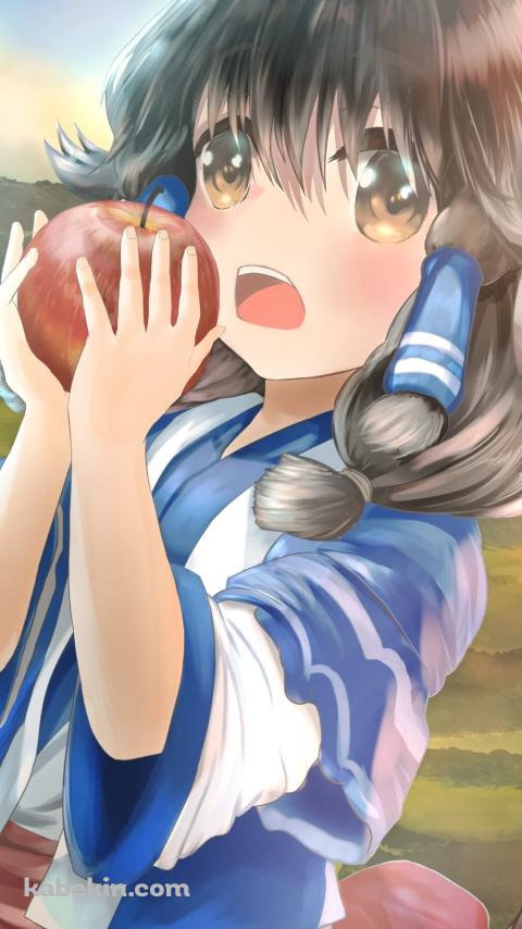 赤いリンゴを持つアルルゥ / うたわれるもののAndroidの壁紙(480px x 854px) スマホ用