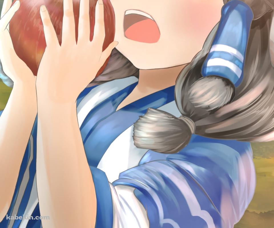 赤いリンゴを持つアルルゥ / うたわれるもののAndroidの壁紙(960px x 800px) スマホ用