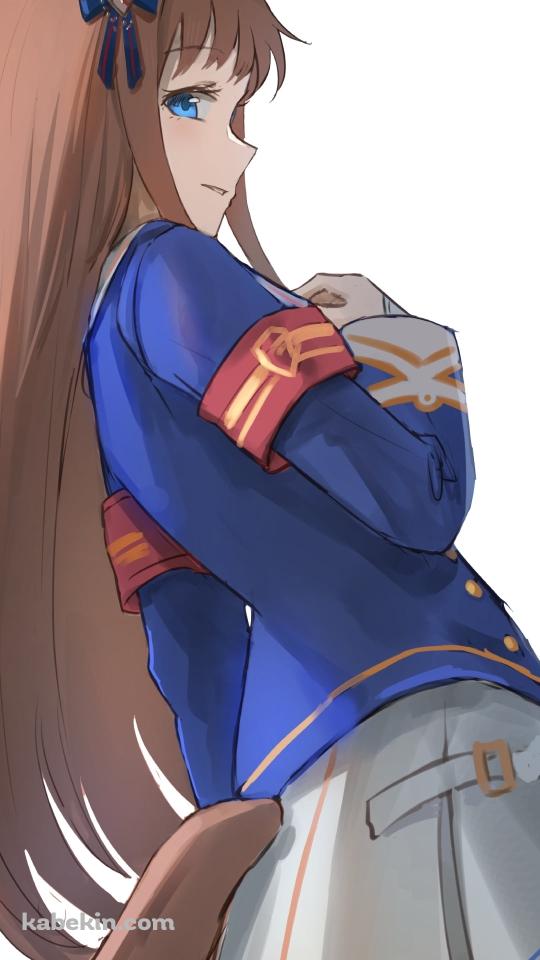 胸元に手を当ててこちらを見るグラスワンダー / ウマ娘プリティーダービーのAndroidの壁紙(540px x 960px) スマホ用