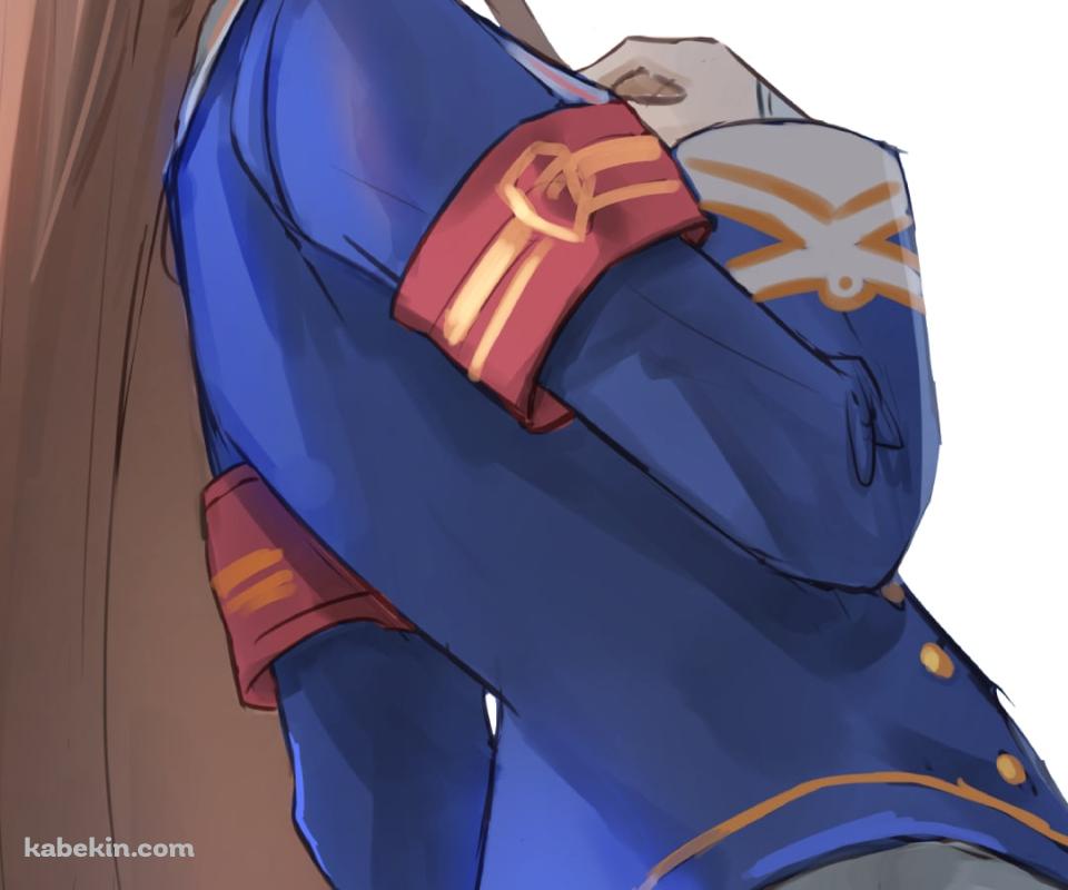 胸元に手を当ててこちらを見るグラスワンダー / ウマ娘プリティーダービーのAndroidの壁紙(960px x 800px) スマホ用