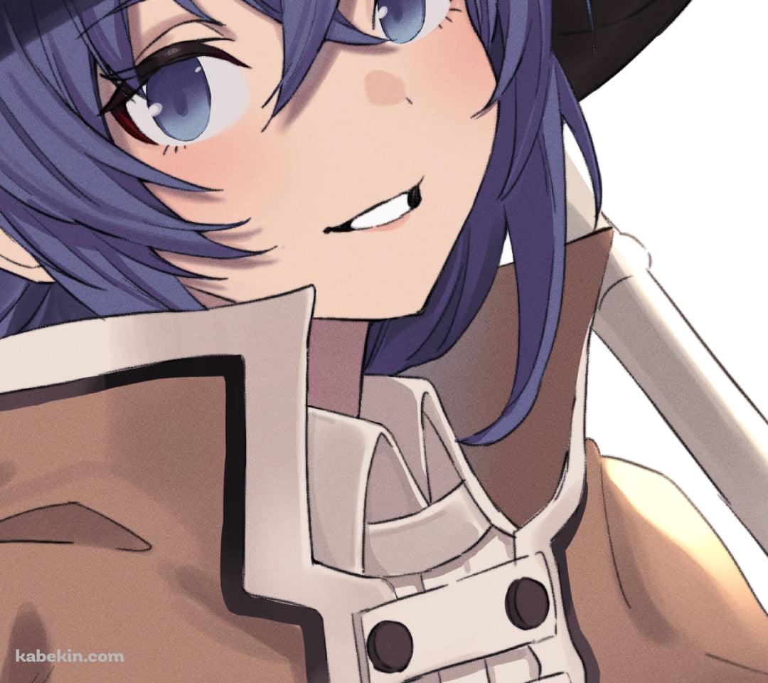 こちらに微笑むロキシー・ミグルディア / 茶色の衣装 / 無職転生のAndroidの壁紙(1080px x 960px) スマホ用