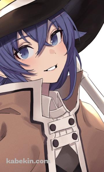 こちらに微笑むロキシー・ミグルディア / 茶色の衣装 / 無職転生のAndroidの壁紙(360px x 592px) スマホ用