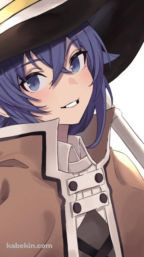 こちらに微笑むロキシー・ミグルディア / 茶色の衣装 / 無職転生のAndroidの壁紙(480px x 854px) スマホ用