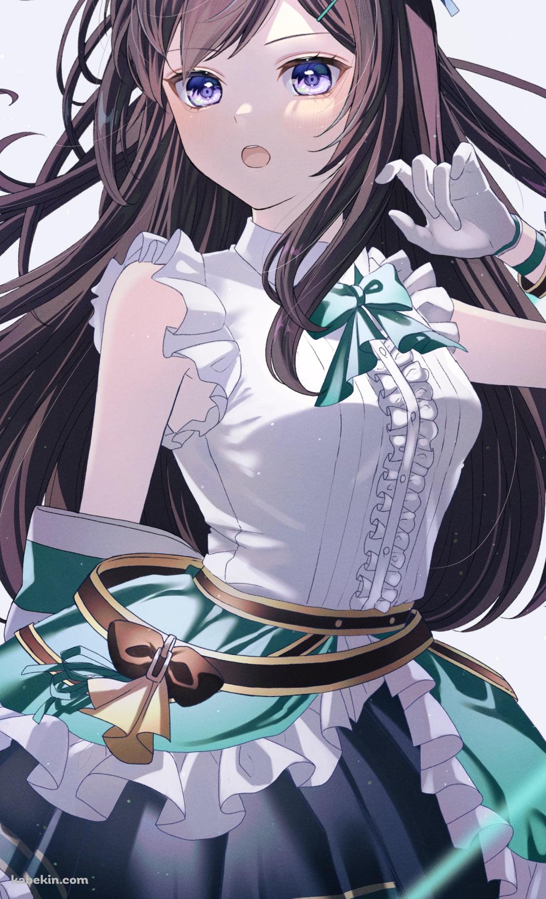 白と緑のドレスを着た綺麗なメジロドーベル / ウマ娘プリティーダービーのAndroidの壁紙(1080px x 1776px) スマホ用