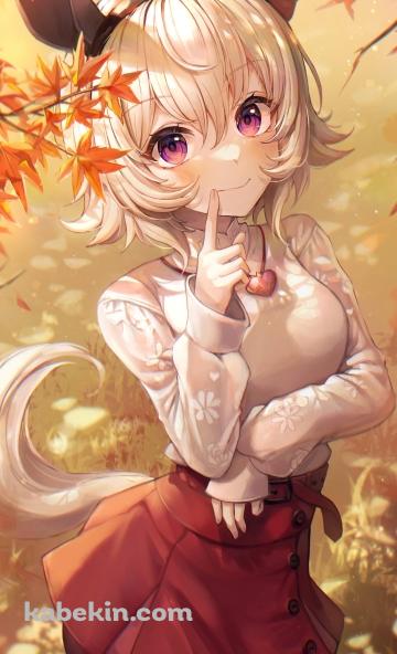 紅葉を眺めるカレンチャン / ウマ娘プリティーダービーのAndroidの壁紙(360px x 592px) スマホ用