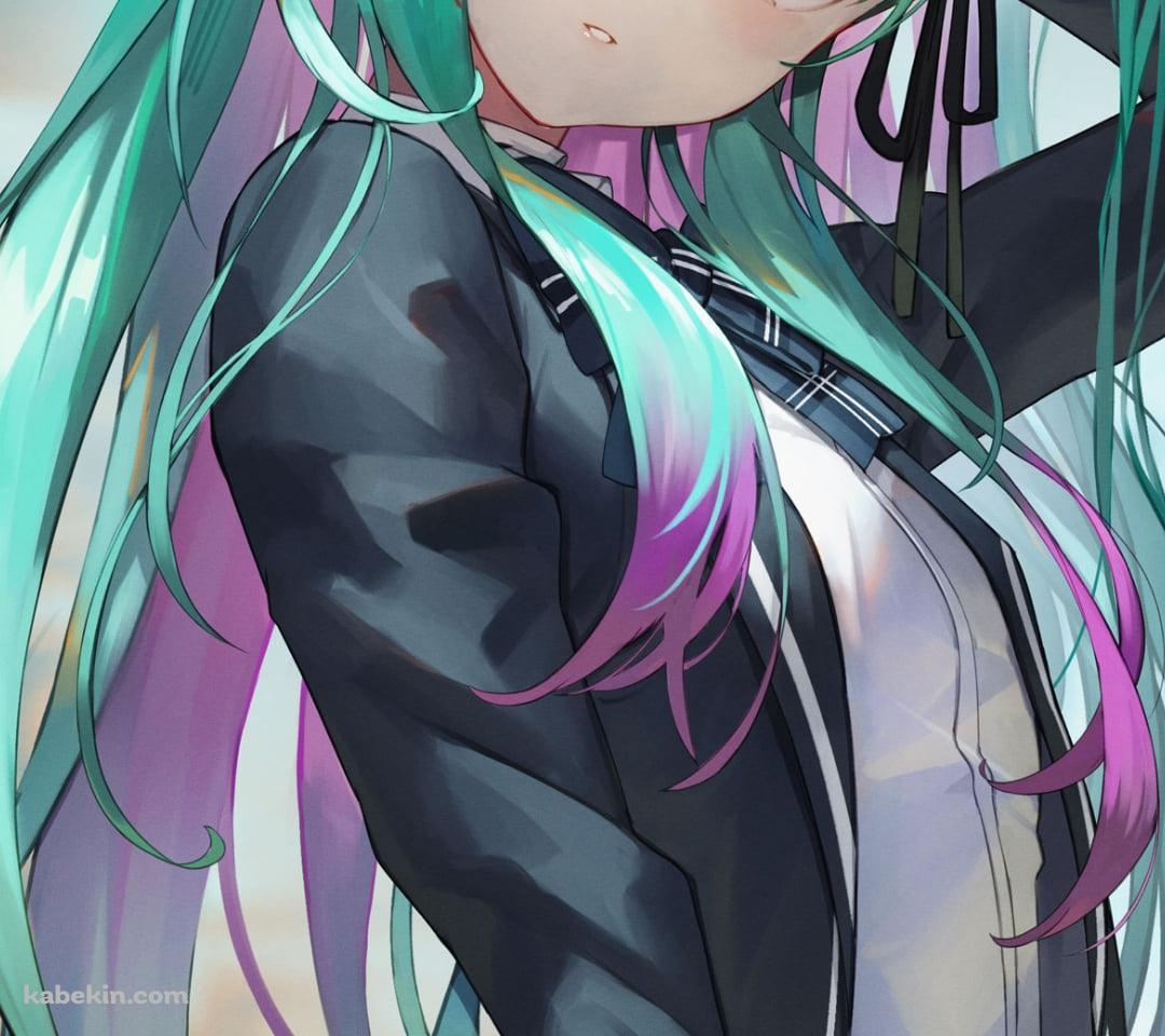 後頭部に手をあてる潤羽るしあ / ホロライブ / バーチャルYouTuber / VtuberのAndroidの壁紙(1080px x 960px) スマホ用