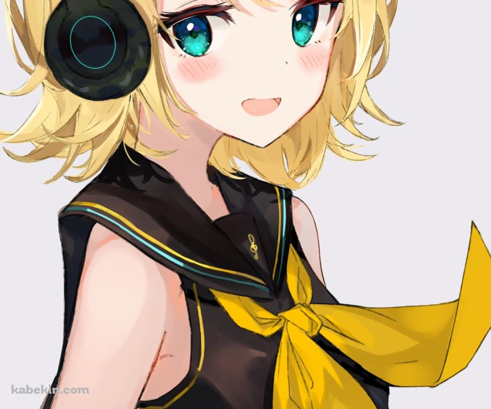 腰に手をあてて告白する鏡音リン / ボカロ / ボーカロイドのAndroidの壁紙(960px x 800px) スマホ用