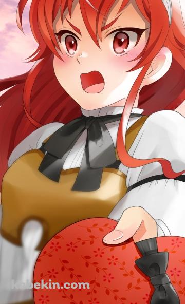 照れながらバレンタインのチョコを差し出すエリス・ボレアス・グレイラット / 無職転生のAndroidの壁紙(360px x 592px) スマホ用