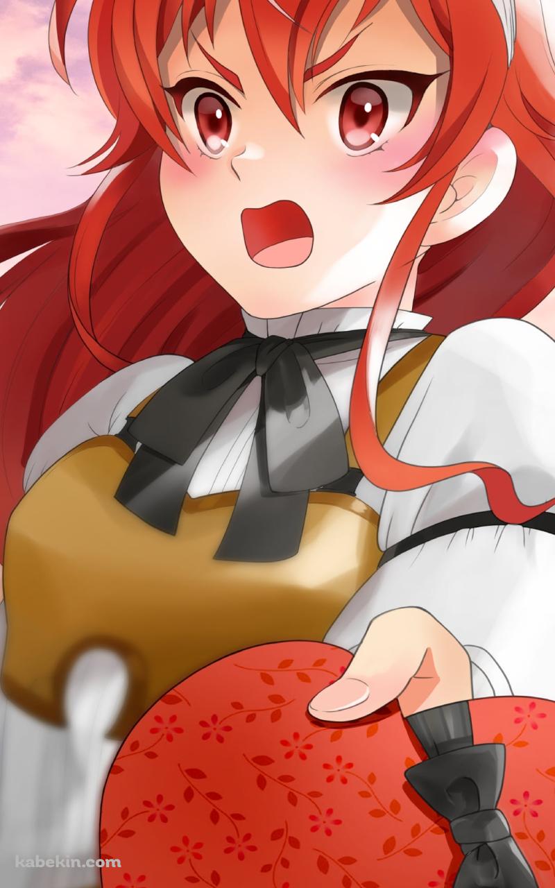 照れながらバレンタインのチョコを差し出すエリス・ボレアス・グレイラット / 無職転生のAndroidの壁紙(800px x 1280px) スマホ用