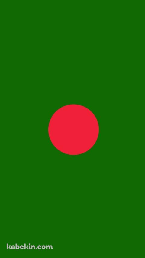 バングラディッシュ 国旗 / Bangladesh flagのAndroidの壁紙(480px x 854px) スマホ用