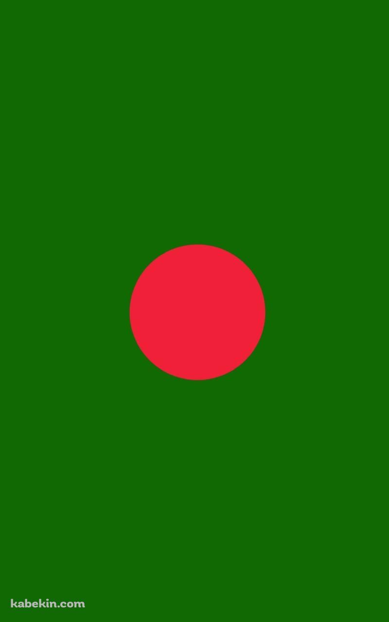 バングラディッシュ 国旗 / Bangladesh flagのAndroidの壁紙(800px x 1280px) スマホ用