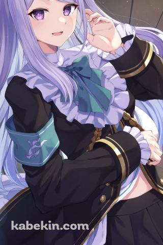 左手を挙げながらこちらを見るメジロマックイーン / ウマ娘プリティーダービーのAndroidの壁紙(320px x 480px) スマホ用