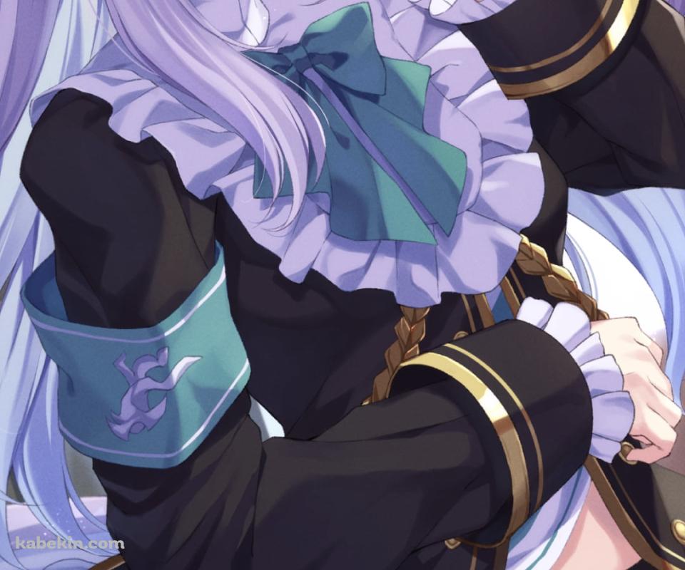 左手を挙げながらこちらを見るメジロマックイーン / ウマ娘プリティーダービーのAndroidの壁紙(960px x 800px) スマホ用