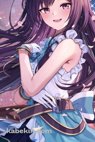 紙吹雪舞うステージ上で踊るメジロドーベル / ウマ娘プリティーダービーのAndroidの壁紙(320px x 480px) スマホ用