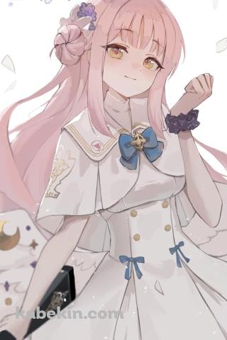 微笑む聖園ミカ（みその みか）/ ブルアカ / ブルーアーカイブのAndroidの壁紙(320px x 480px) スマホ用