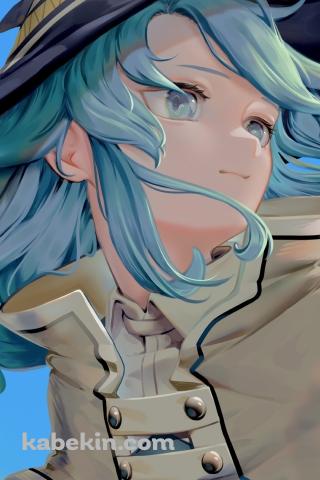 遠くを見つめるロキシー・ミグルディア / 水色の髪色 / Roxy Migurudia / 無職転生のAndroidの壁紙(320px x 480px) スマホ用
