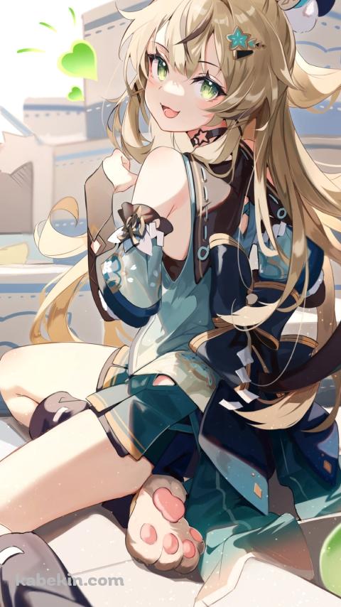 引っ越しの準備をしている可愛い綺良々 / 原神のAndroidの壁紙(480px x 854px) スマホ用