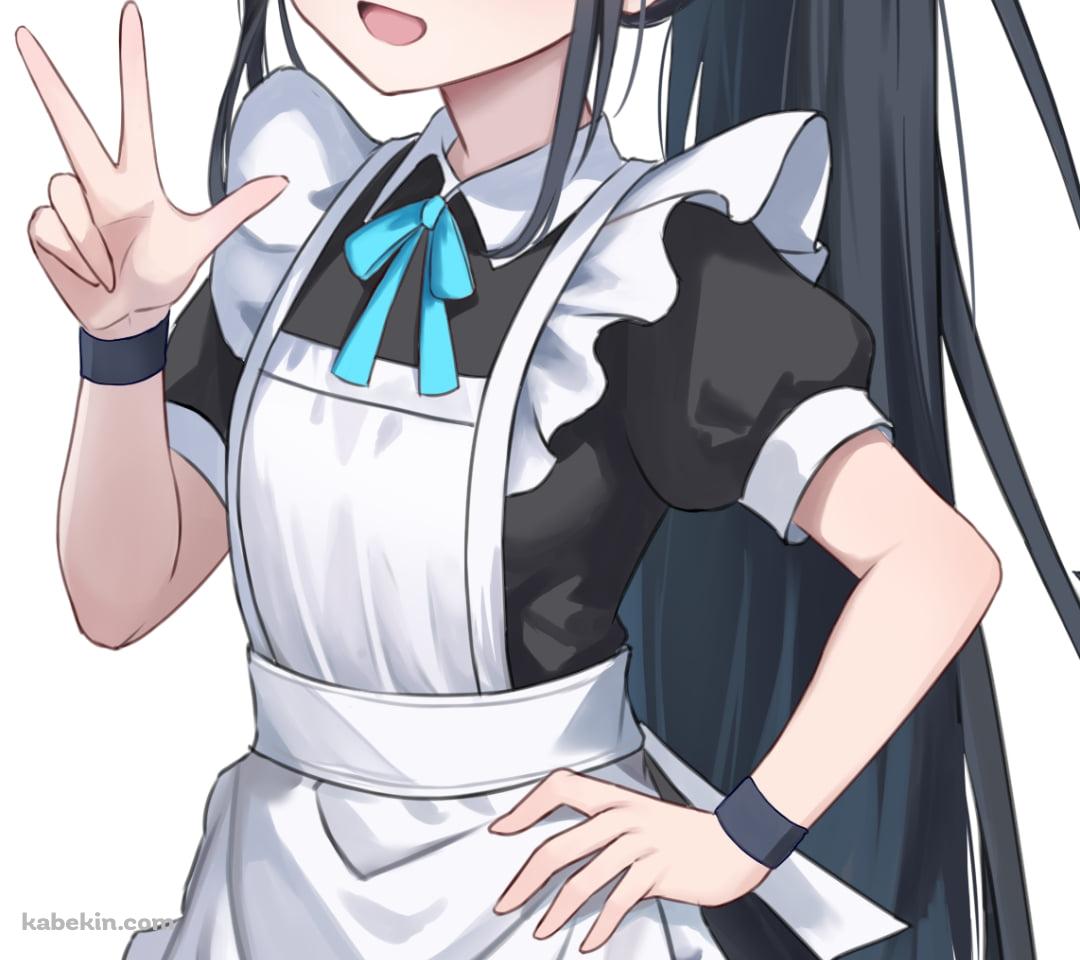 笑顔でVサインをする天童アリス / ブルアカ / ブルーアーカイブのAndroidの壁紙(1080px x 960px) スマホ用