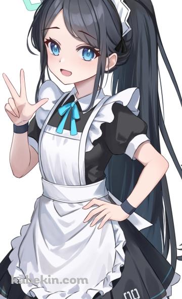 笑顔でVサインをする天童アリス / ブルアカ / ブルーアーカイブのAndroidの壁紙(360px x 592px) スマホ用
