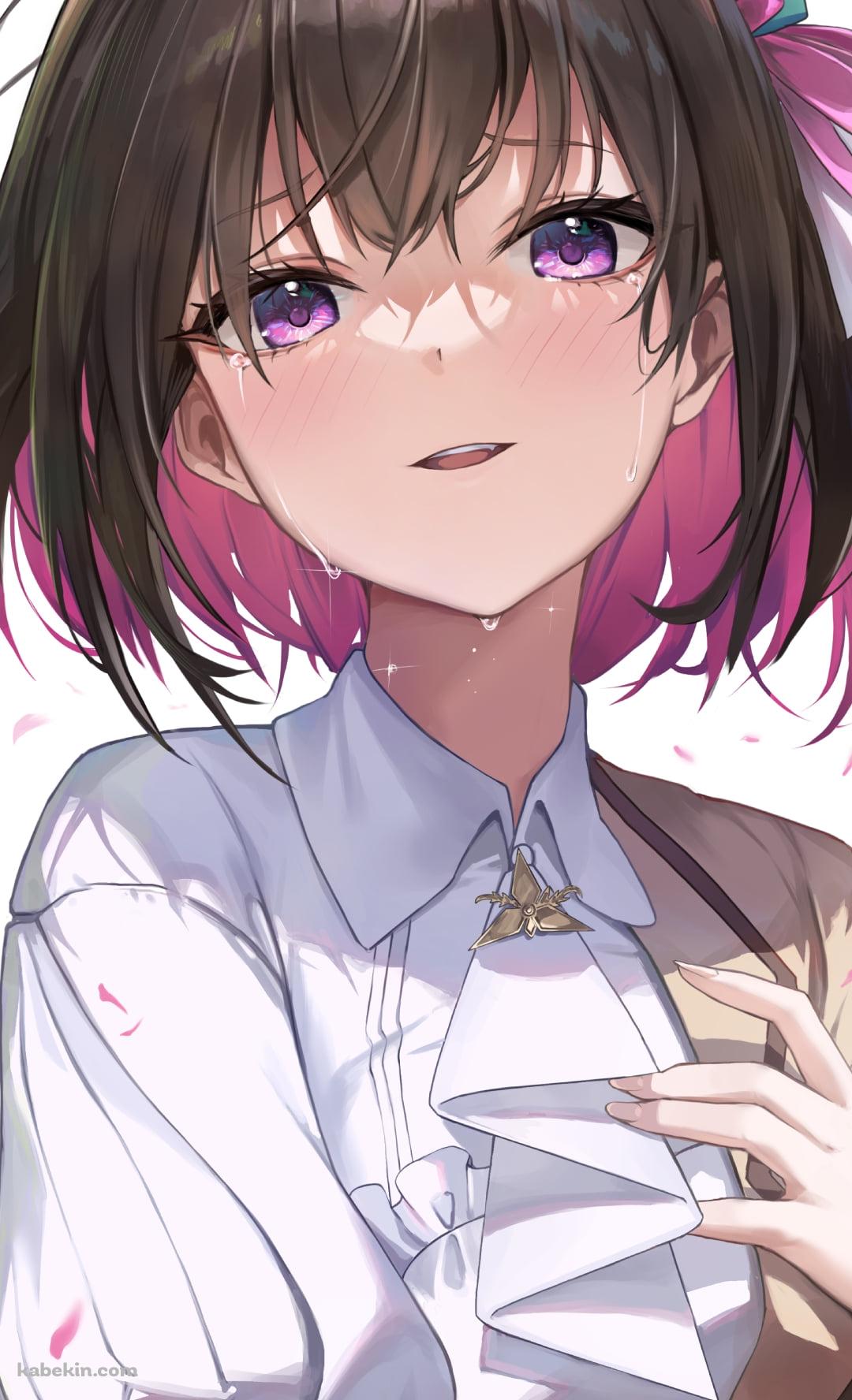 左手を胸元にあてるAZKi / ホロライブ / バーチャルYouTuber / VtuberのAndroidの壁紙(1080px x 1776px) スマホ用