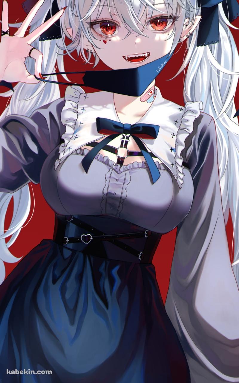 葛葉x初音ミク / ドラキュラ / ヴァンパイア / にじさんじ / バーチャルYouTuber / VtuberのAndroidの壁紙(800px x 1280px) スマホ用