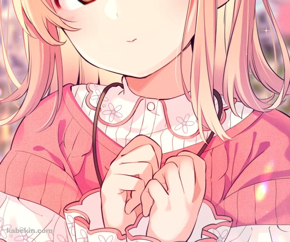 ピンクと白の衣装を着る可愛い櫻木真乃 (さくらぎ まの) / アイドルマスターシャイニーカラーズのAndroidの壁紙(960px x 800px) スマホ用