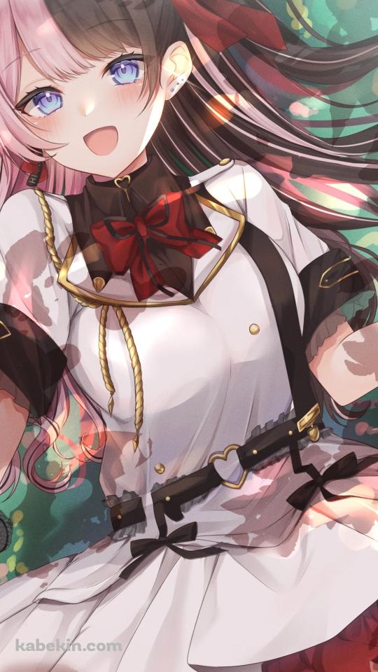 草原で仰向けに寝転び笑顔の橘ひなの / ぶいすぽっ! / バーチャルYouTuber / VtuberのAndroidの壁紙(540px x 960px) スマホ用
