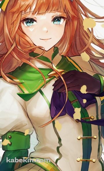 舞い散る銀杏の葉と微笑むサイレンススズカ / ウマ娘プリティーダービーのAndroidの壁紙(360px x 592px) スマホ用