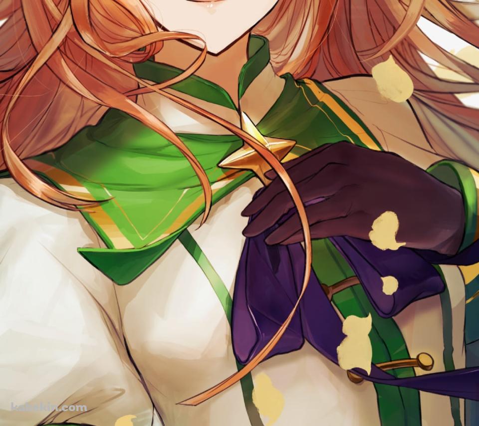舞い散る銀杏の葉と微笑むサイレンススズカ / ウマ娘プリティーダービーのAndroidの壁紙(960px x 854px) スマホ用