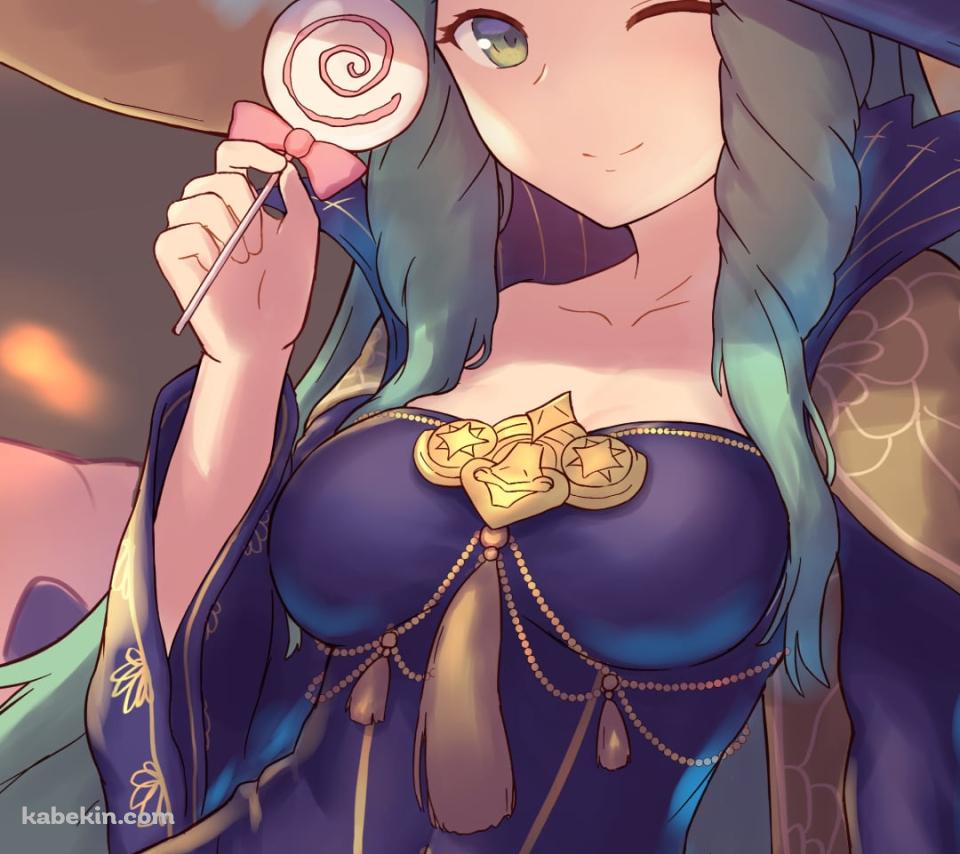 ペロペロキャンディを持つ可愛いレア / ファイアーエムブレム風花雪月 / ファイアーエムブレムヒーローズのAndroidの壁紙(960px x 854px) スマホ用