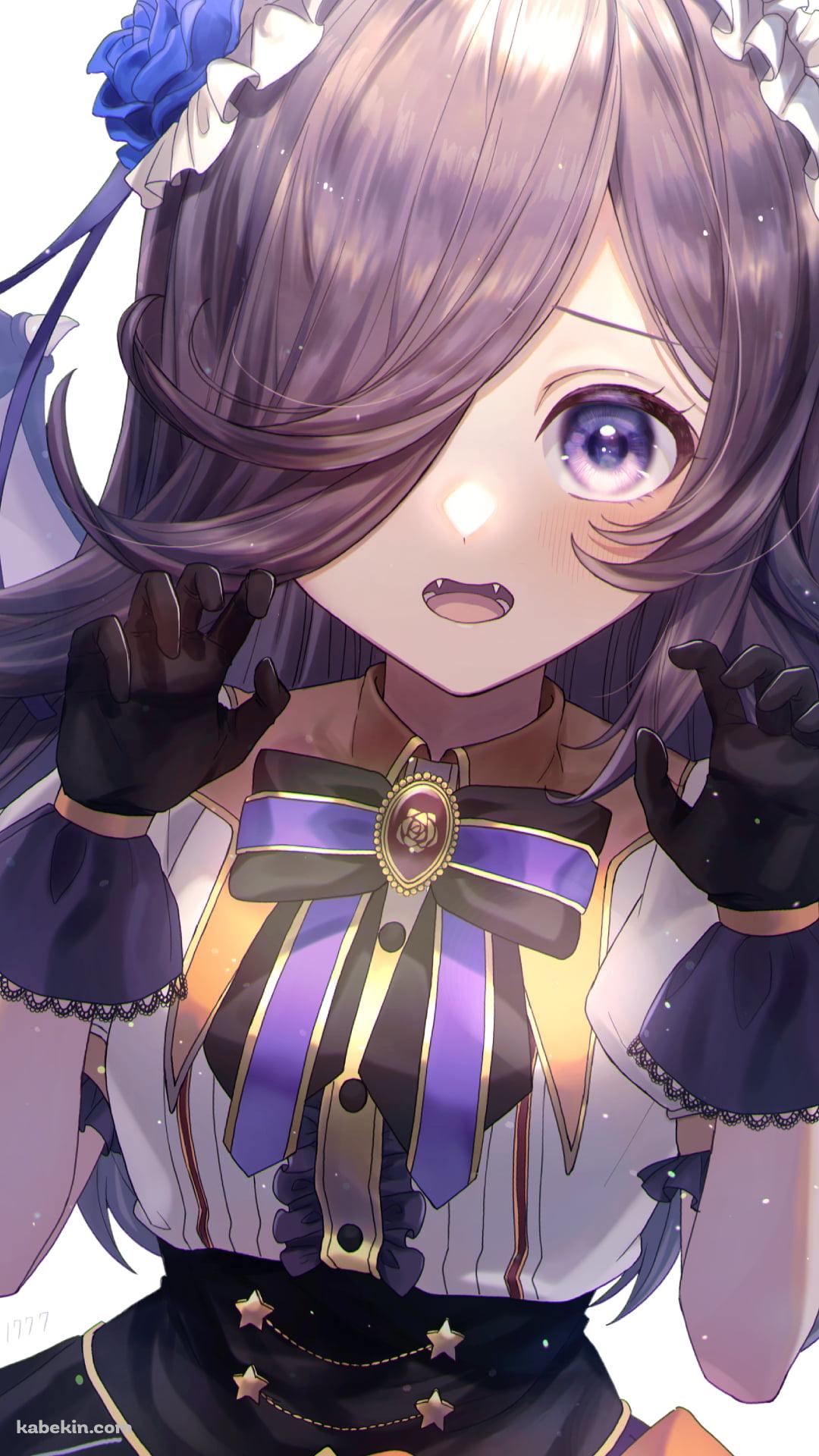 ハロウィンコスでガオーポーズをする可愛いライスシャワー / ウマ娘プリティーダービーのAndroidの壁紙(1080px x 1920px) スマホ用