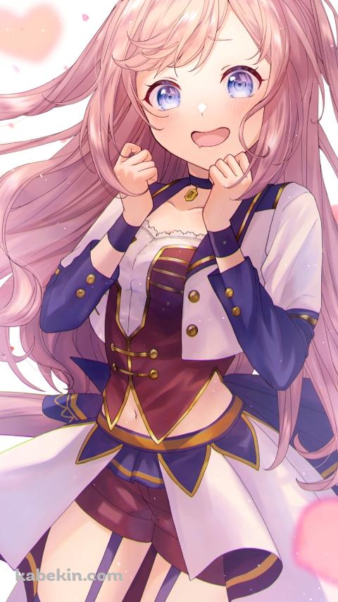 両手を握って喜ぶアグネスデジタル / ウマ娘プリティーダービーのAndroidの壁紙(480px x 854px) スマホ用
