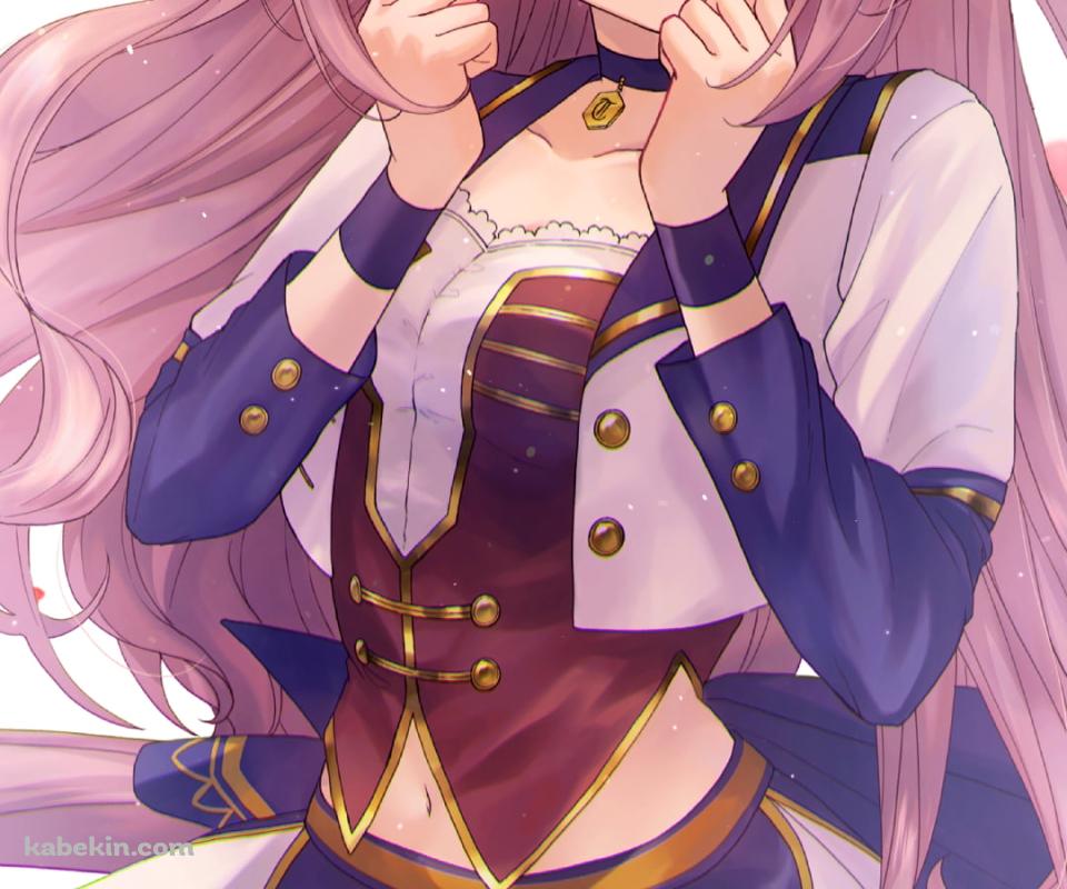 両手を握って喜ぶアグネスデジタル / ウマ娘プリティーダービーのAndroidの壁紙(960px x 800px) スマホ用