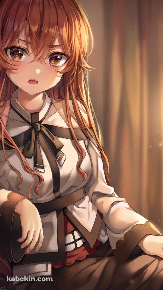 椅子に座ってこちらを見るエリス・ボレアス・グレイラット / ランプ / 無職転生のAndroidの壁紙(540px x 960px) スマホ用