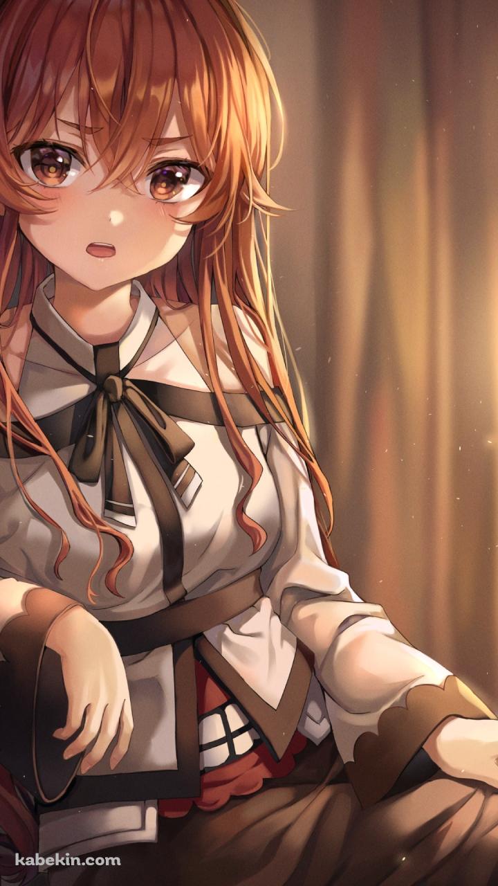 椅子に座ってこちらを見るエリス・ボレアス・グレイラット / ランプ / 無職転生のAndroidの壁紙(720px x 1280px) スマホ用