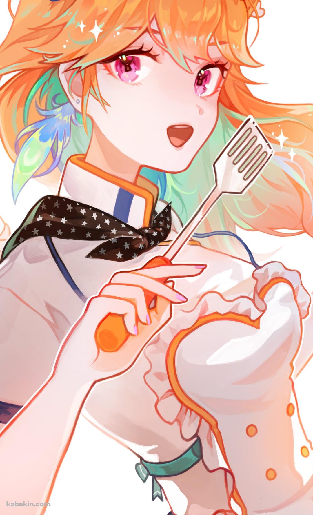 料理をする小鳥遊キアラ（たかなしきあら） / ホロライブ / バーチャルYouTuber / VtuberのAndroidの壁紙(1080px x 1776px) スマホ用