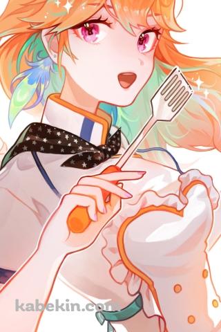 料理をする小鳥遊キアラ（たかなしきあら） / ホロライブ / バーチャルYouTuber / VtuberのAndroidの壁紙(320px x 480px) スマホ用