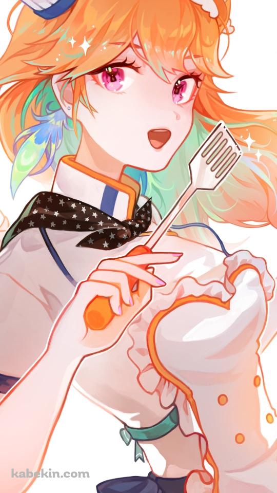 料理をする小鳥遊キアラ（たかなしきあら） / ホロライブ / バーチャルYouTuber / VtuberのAndroidの壁紙(540px x 960px) スマホ用