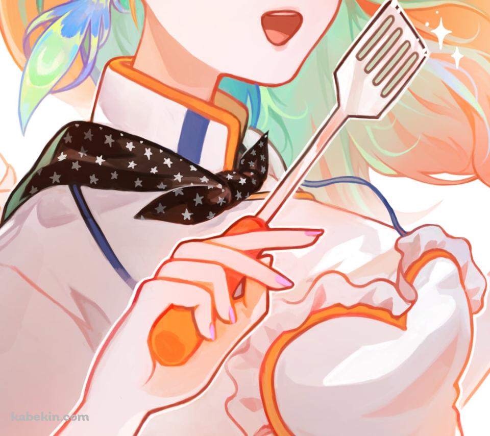 料理をする小鳥遊キアラ（たかなしきあら） / ホロライブ / バーチャルYouTuber / VtuberのAndroidの壁紙(960px x 854px) スマホ用