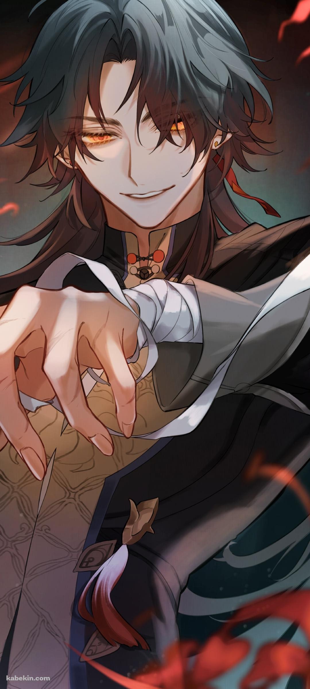 彼岸花を触る手に包帯を巻いたかっこいい刃 / 崩壊:スターレイルのAndroidの壁紙(1080px x 2400px) スマホ用