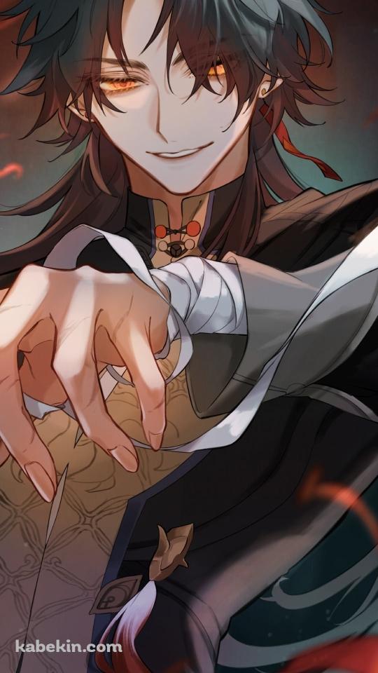 彼岸花を触る手に包帯を巻いたかっこいい刃 / 崩壊:スターレイルのAndroidの壁紙(540px x 960px) スマホ用