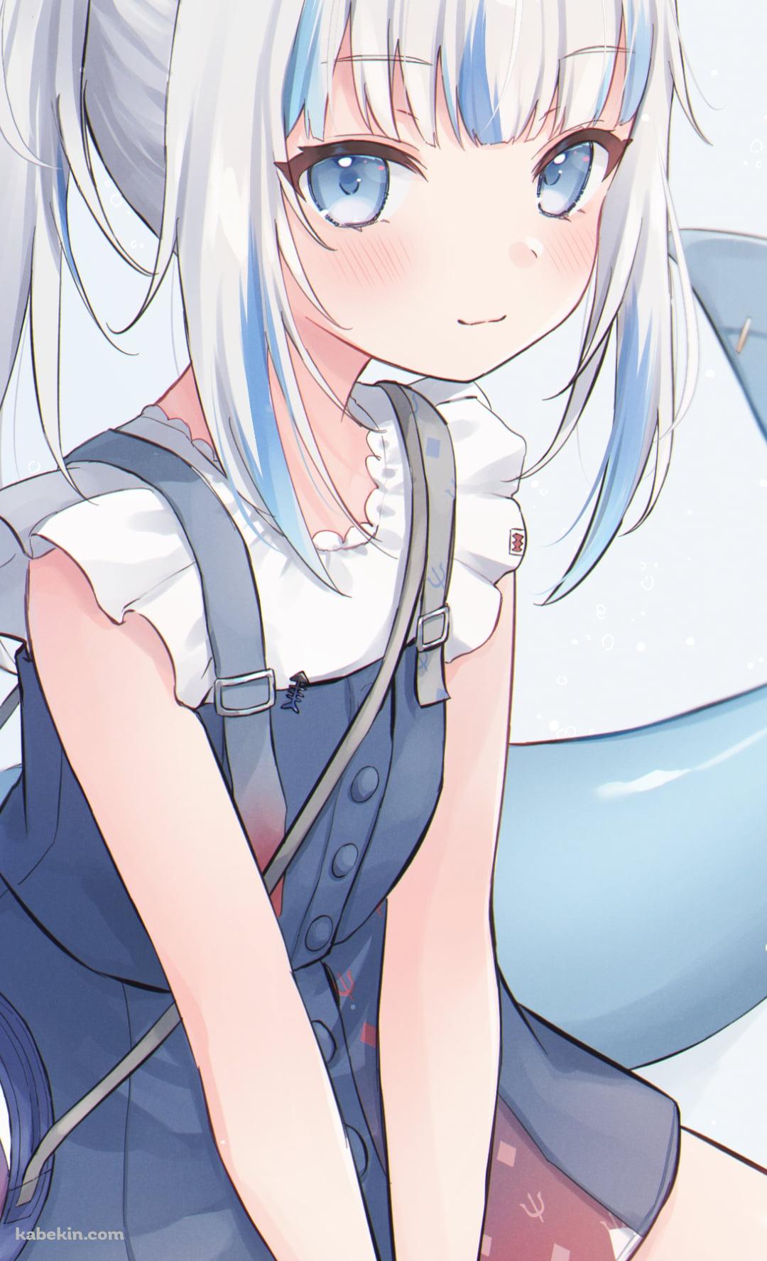 ちょこんと座る可愛いがうる・ぐら / ホロライブ / バーチャルYouTuber / VtuberのAndroidの壁紙(1080px x 1776px) スマホ用