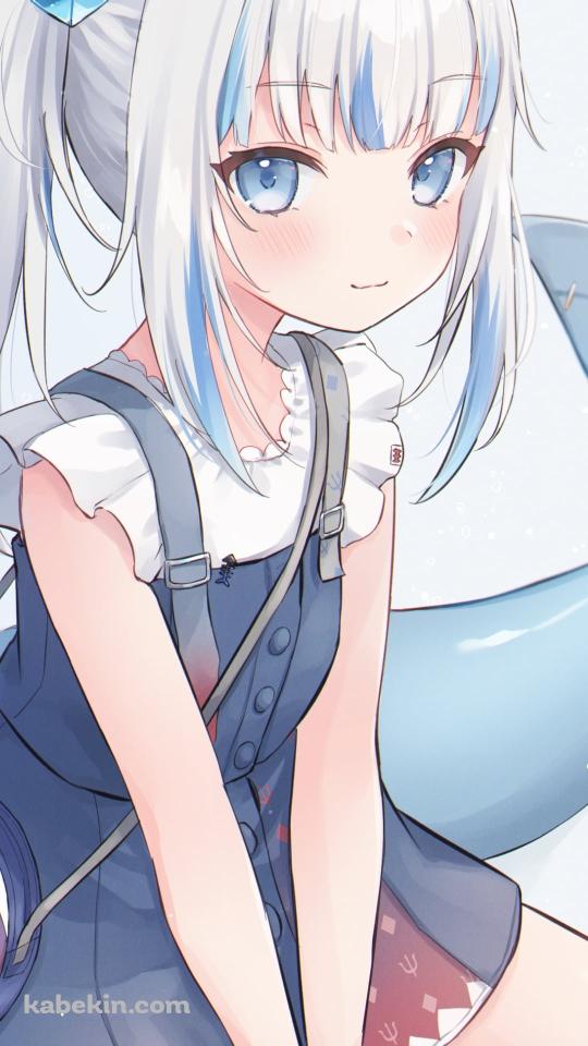 ちょこんと座る可愛いがうる・ぐら / ホロライブ / バーチャルYouTuber / VtuberのAndroidの壁紙(540px x 960px) スマホ用