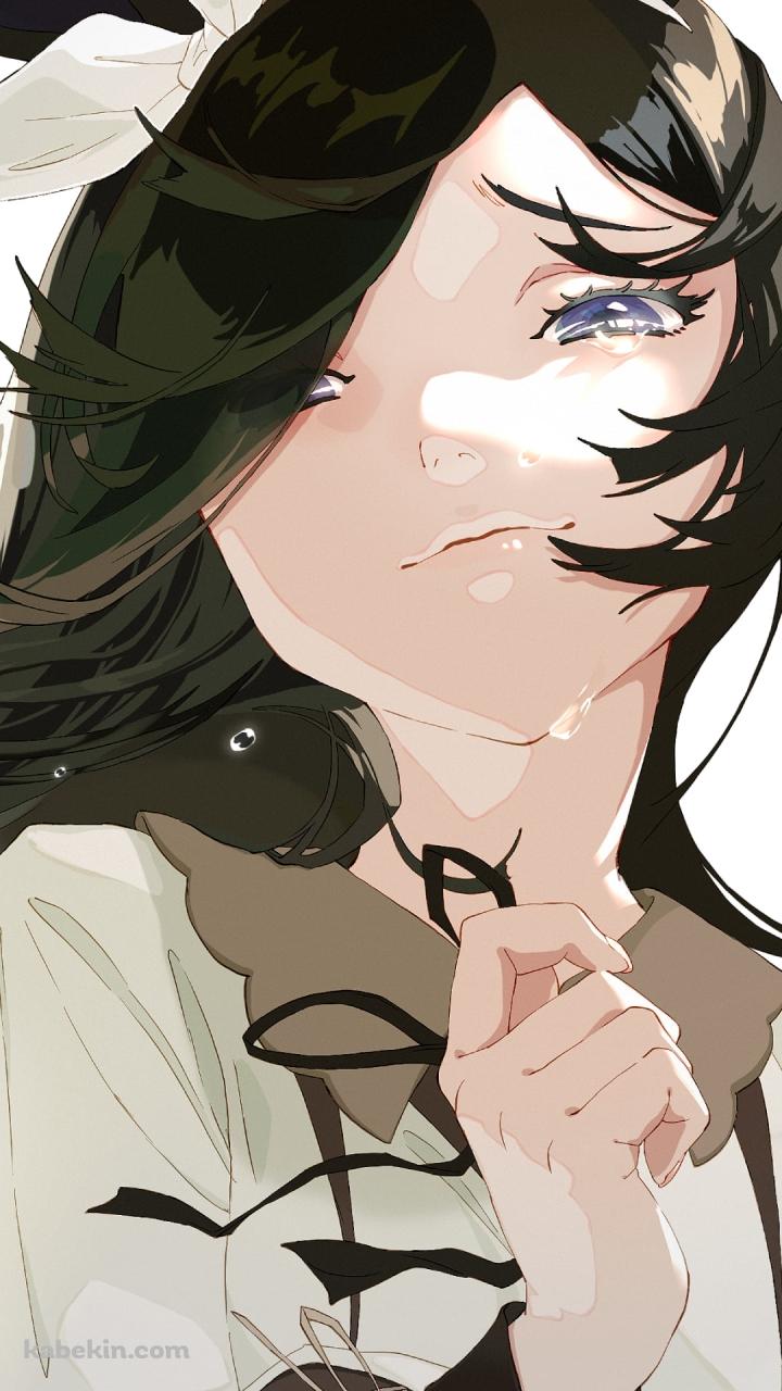 斜め下を見つめる私服姿のライスシャワー / ウマ娘プリティーダービーのAndroidの壁紙(720px x 1280px) スマホ用