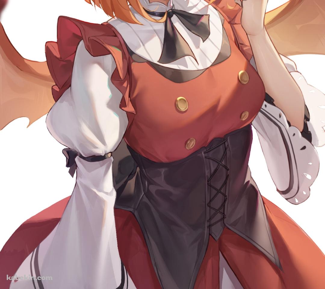 こちらを見つめる可愛いライカ / スライム倒して300年、知らないうちにレベルMAXになってましたのAndroidの壁紙(1080px x 960px) スマホ用