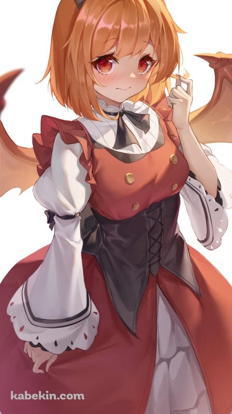 こちらを見つめる可愛いライカ / スライム倒して300年、知らないうちにレベルMAXになってましたのAndroidの壁紙(480px x 854px) スマホ用